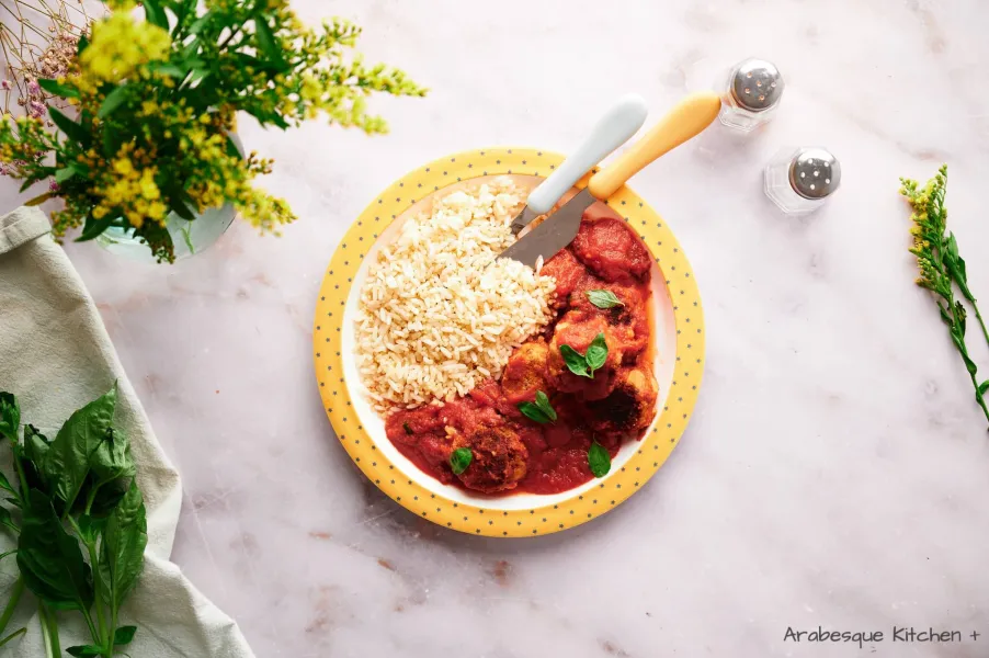 Lentil Meatballs with Tomato Sauce
